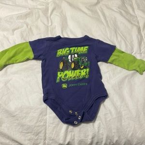 John Deere long sleeve onesies